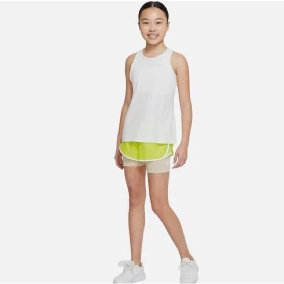 NWT Nike Dri-FIT Tempo 2-in-1 Training Running Shorts Atomic Green Large - Picture 7 of 7